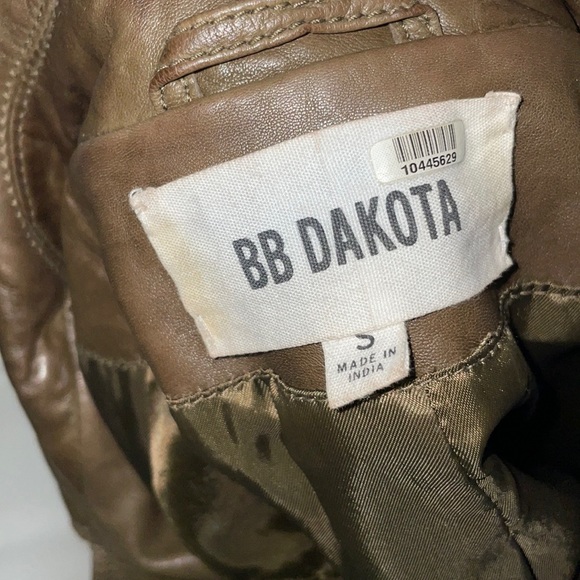 BB Dakota, brown leather Jacket size S - Picture 3 of 3